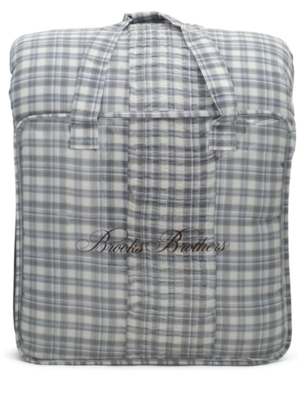 Brooks Brothers Gray Plaid 3-Piece Comforter Set